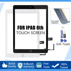Novo para ipad 6 6th gen ipad 9.7 2018 lcd tela de toque exterior digitador da tela vidro frontal display toque substituição do painel a1954 a1893
