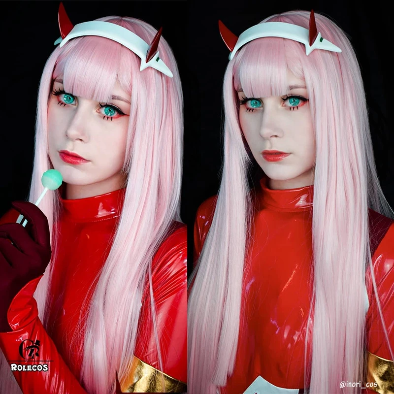 Парик для косплея ROLECOS DARLING in the FRANXX 02 косплей синтетические волосы аниме Zero Two 100 см