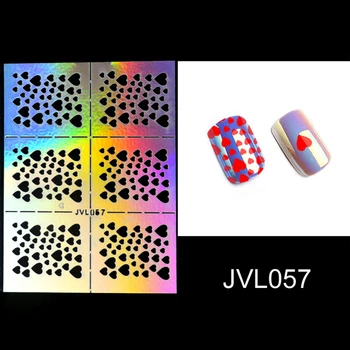 

1 Sheet DIY Nails Irregular False Nails Grid Stencil Reusable Nail Art Vinyls Hollow Nails Stickers Stamping Template Nail Tools