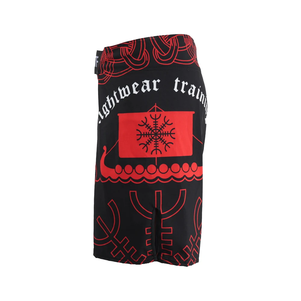 MMA Shorts SOTF MMA Black Samurai Fighting Breathable Fitness Print mma Shorts Tiger Muay Thai Kickboxing Fight Shorts Boxing Clothing mma
