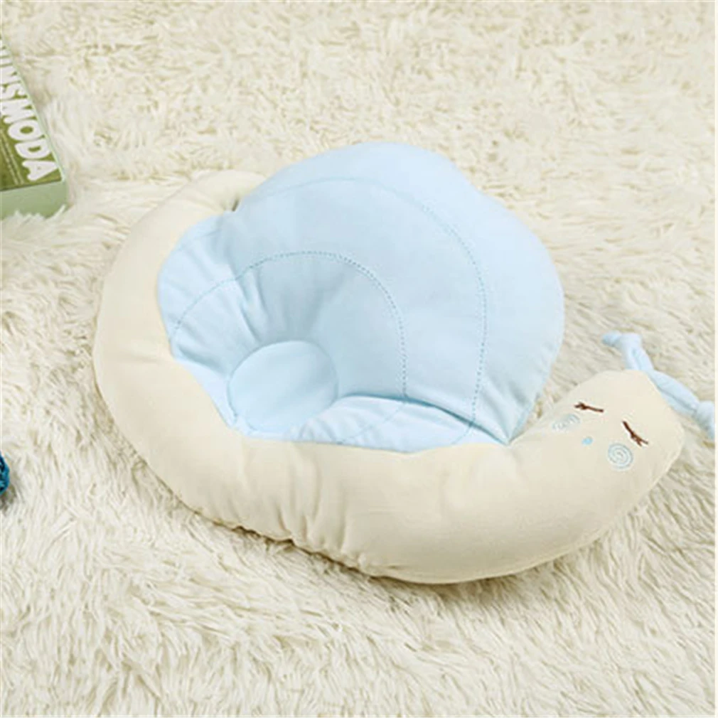 Детская подушка, милая плюшевая улитка, тканевая подушка, подушка для сна с животными, мягкая подушка для детей, 33*22 см, декор для детской комнаты, постельные принадлежности для младенцев - Цвет: blue