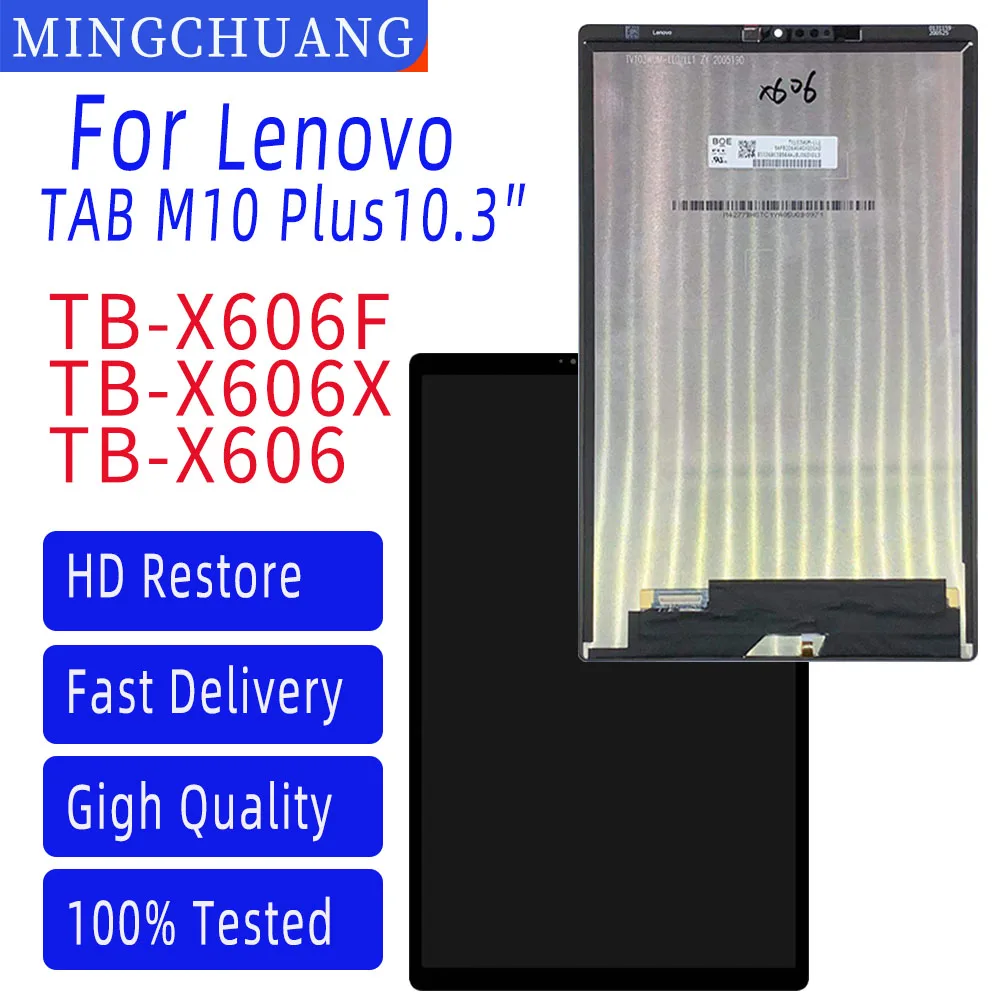Оригинальный Новый 10 3-дюймовый ЖК-дисплей для Lenovo Tab M10 Plus TB-X606F TB-X606X TB-X606 сенсорный