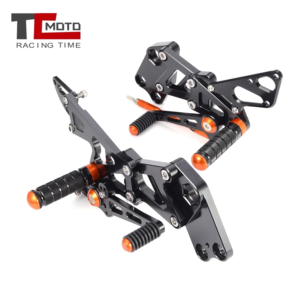 

RC 390 125 CNC Adjustable Rear Set Rearsets Footrest Foot Rest for KTM RC390 RC125 RC200 2014- 2021 2020 2019 2018 2017