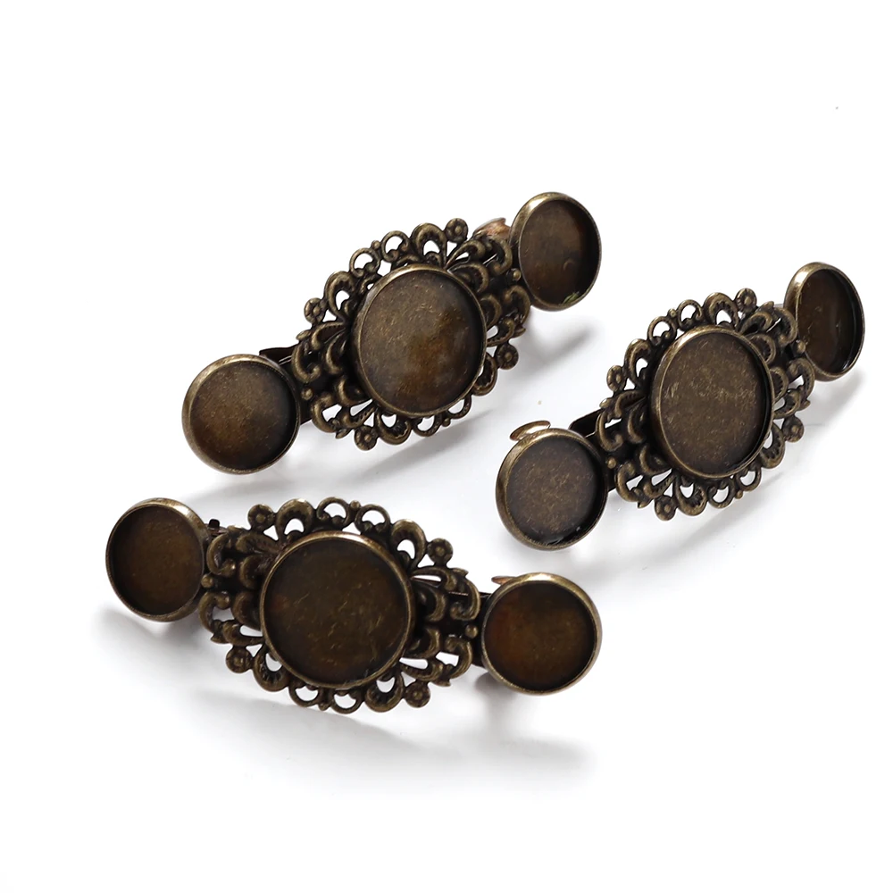 Винтажные металлические шпильки для волос 5 шт./лот Пустые Кабошоны кабошоны