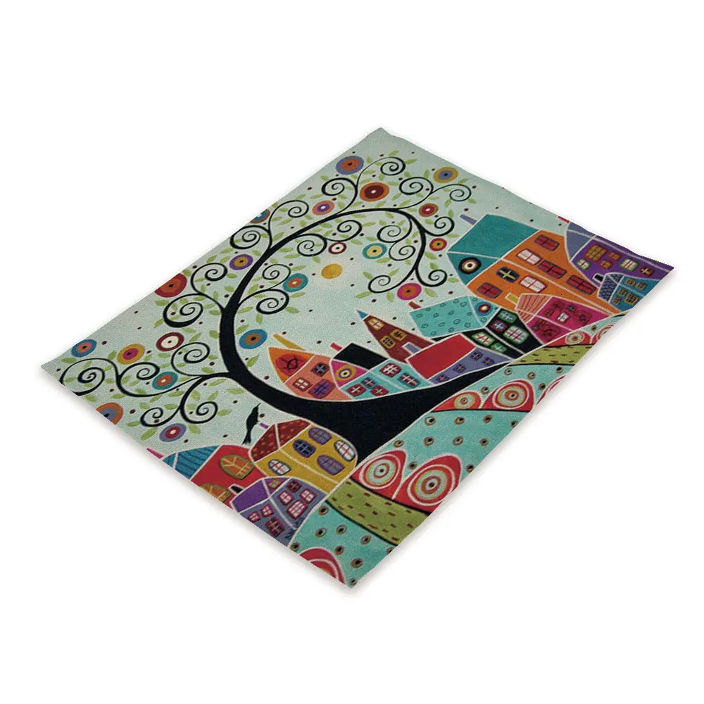 Nordic Kitchen Table Mats Flower American Placemats Cup Coaster Rectangle Kitchen Placemat Doily Manteles Individuales De Mesa