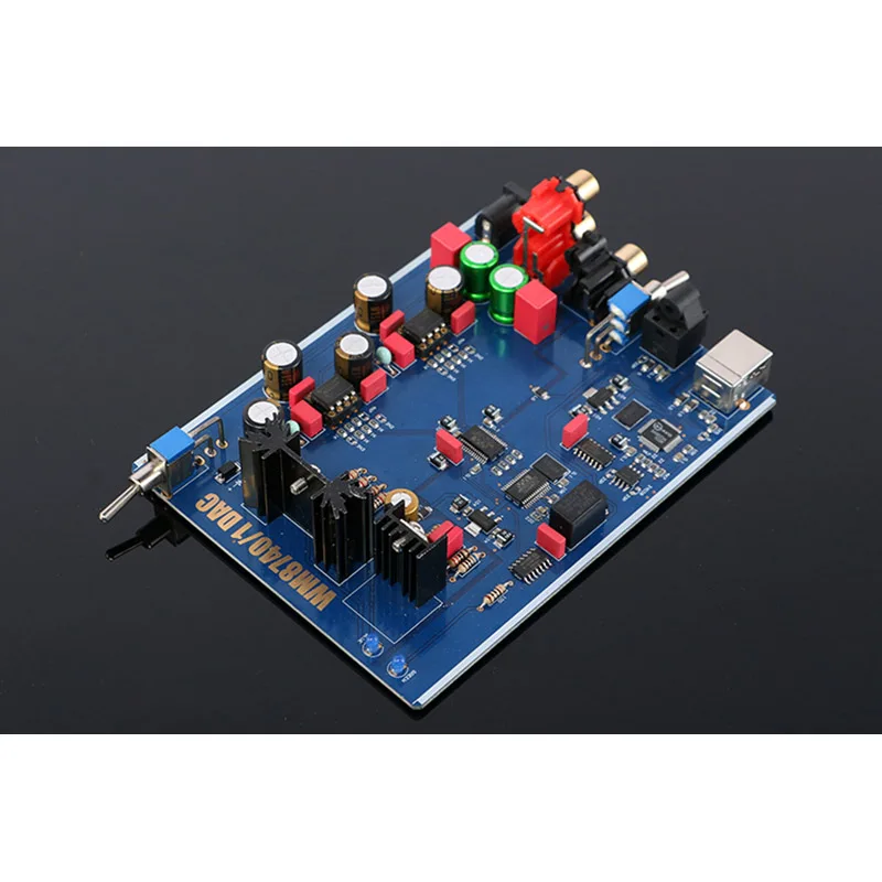 Цифровой интерфейс WM8740 двойной Op Amp DAC аудио декодер USB плата коаксиальный