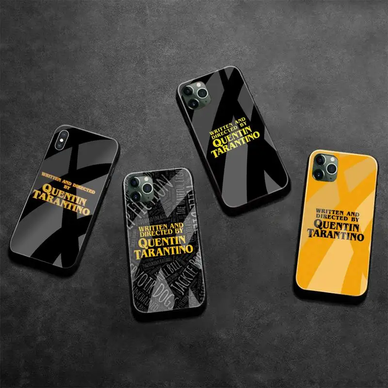 Written Directed Quentin Tarantino Phone Case Tempered Glass For iPhone 12 Pro Max Mini 11 XR XS MAX 8 X 7 6S 6 Plus SE 2020 | Мобильные