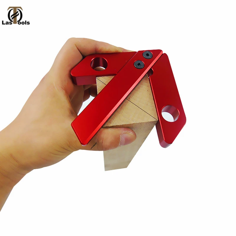 

1pc 45/90 Degree Right Angle Line Gauge Carpenter Round Heart Ruler Gauge Woodworking Center Scriber Woodwork Measuring Tool