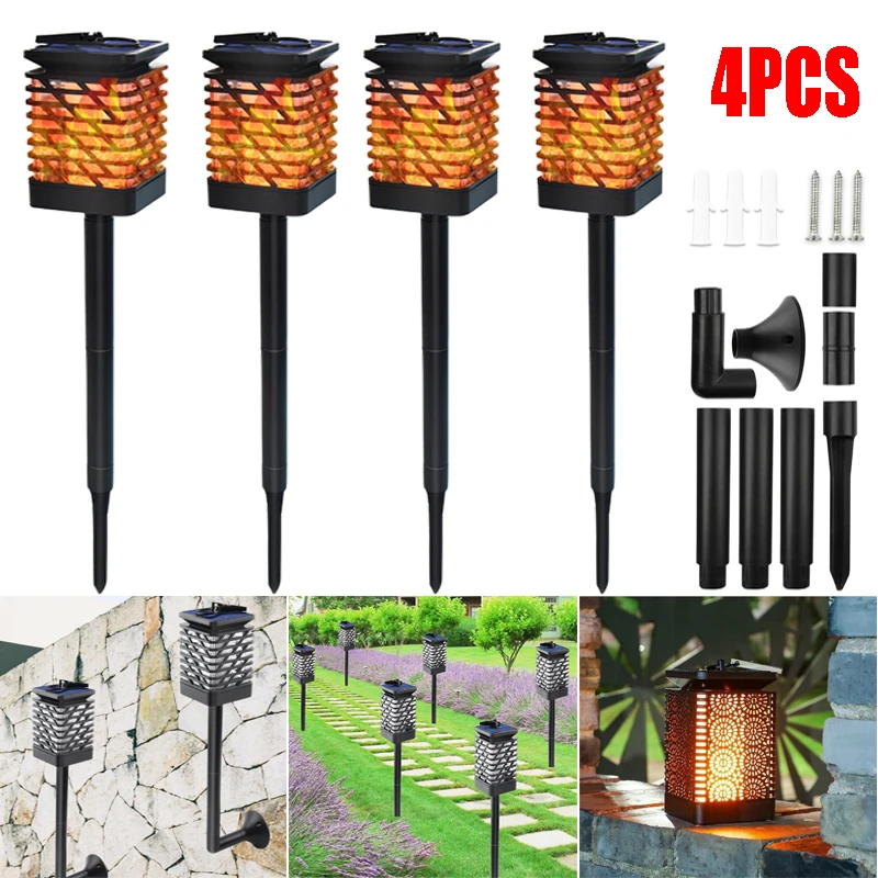 

Multi-function square garden solar light Retro simulation lights outdoor waterproof garden courtyard lawn landscape lights