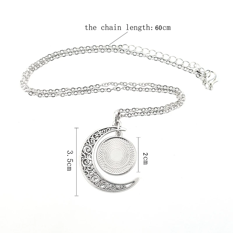 Черный и белый Yinyang ювелирные изделия Древо жизни кулон ожерелье стекло кабошон тибетский серебряный полумесяц ожерелье