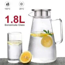 Pot Carafe Water-Jug Lemonade Pitcher Transparent-Glass Heat-Resistant Heatable Cha Explosion-Proof