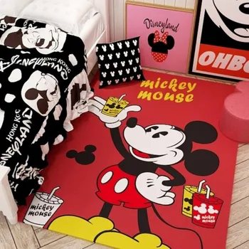 

Disney Cartoon Mickey Minnie Mouse Rug Children Kids Bathroom Mat Bedroom Winnie Decor Carpet Indoor Floor Mats