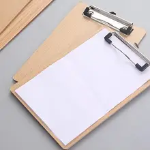 A4 Размер Деревянный планшет клип доска офисные школьные канцелярские принадлежности с подвесным отверстием
