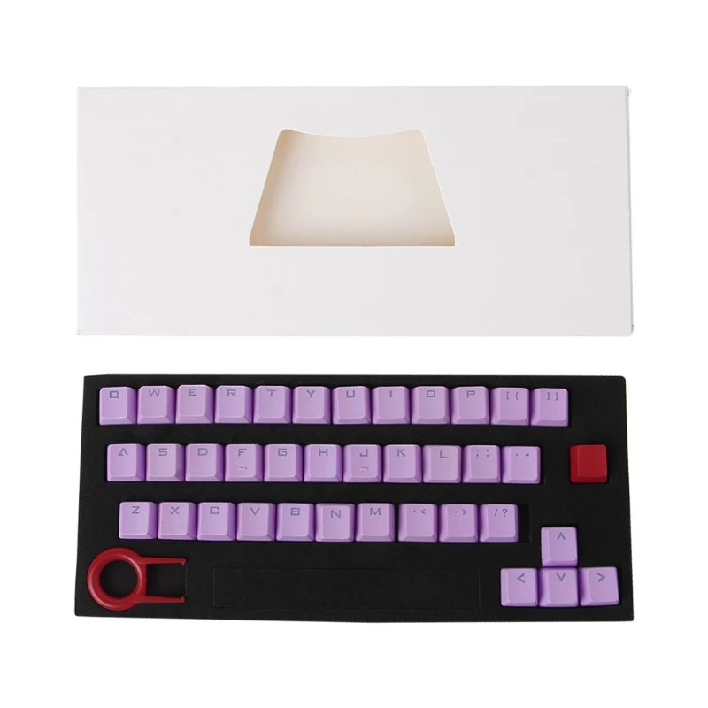 PBT 37 ключей двойной выстрел просвечивающие с подсветкой колпачки для