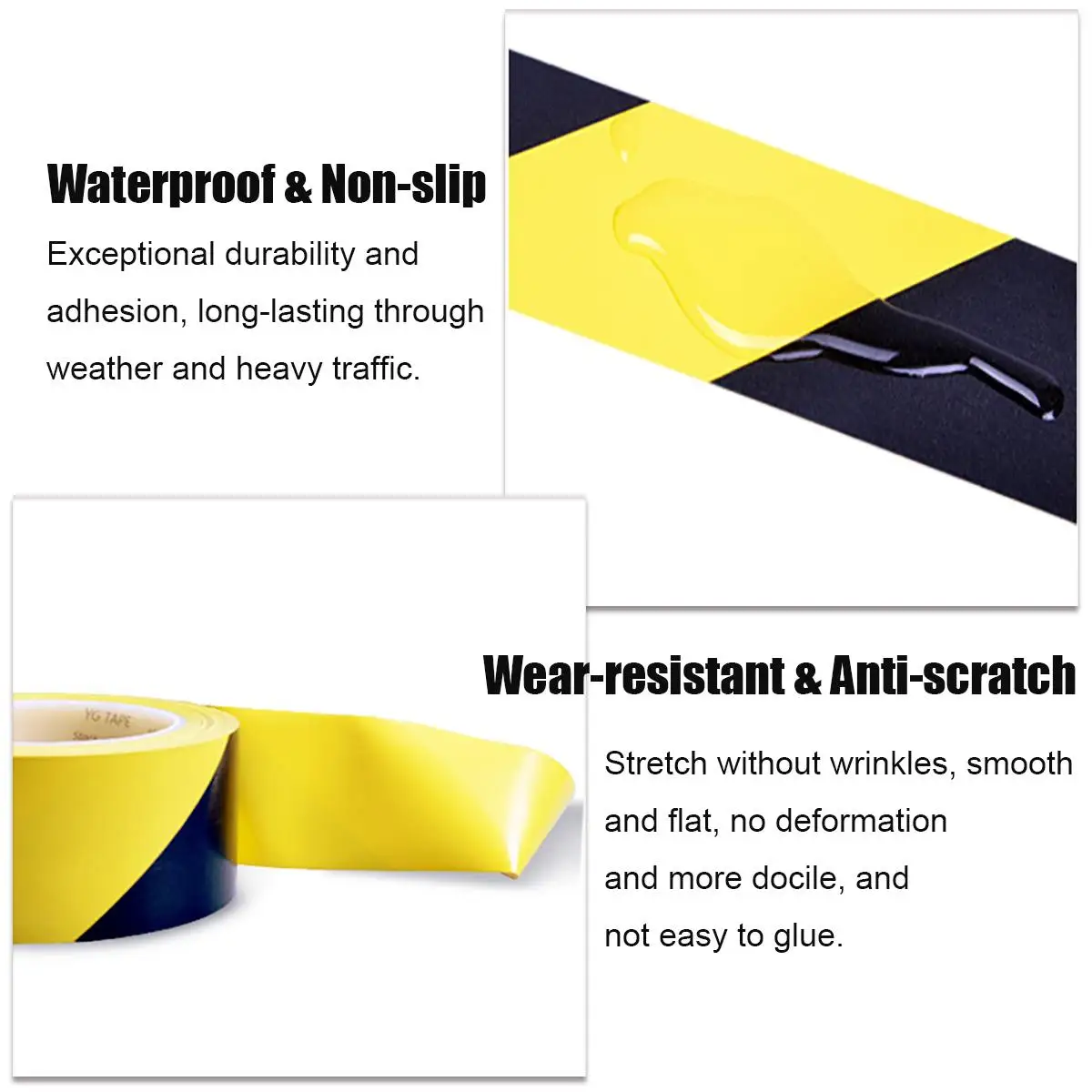 33m Flooring Safety Waterproof Bath Mat Stairs Mat Adhesive Sticker Floor Stairs Warning Tape Anti-slip Pad Shower Strips