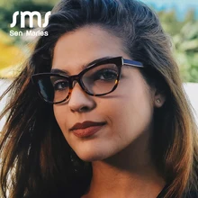 Винтажные оправы для очков кошачий глаз женские брендовые дизайнерские удобные плоские зеркальные дамские оптические очки по рецепту