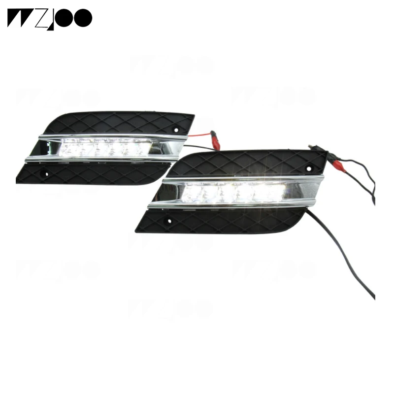 2 шт. 12 В светодиодный для Mercedes Benz ML350 W164 ML300 ML320 2010 2011 DRL дневные ходовые огни дневной свет налобный противотуманный фонарь крышка