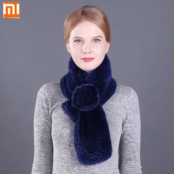 

XiaoMi mijia fashion fur scarf rabbit fur warm thick skin-friendly and comfortable rabbit fur scarf women