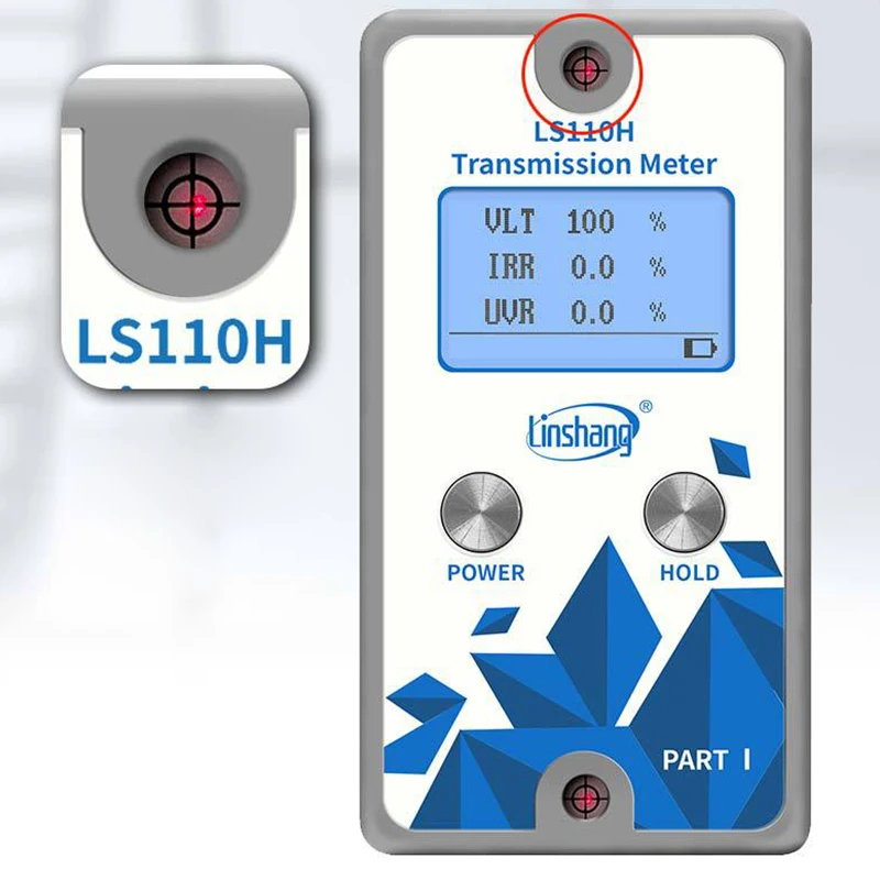 Linshang LS110H Сплит Трансмиссия метр с ИК отклонение 1400Nm для автомобильной металлической пленки установлен стекло спереди Windshiled