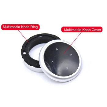 

Interior Knob Frame Trim Car Multimedia Button Cover for BMW F10 F20 F30 for NBT Controller for iDrive Button