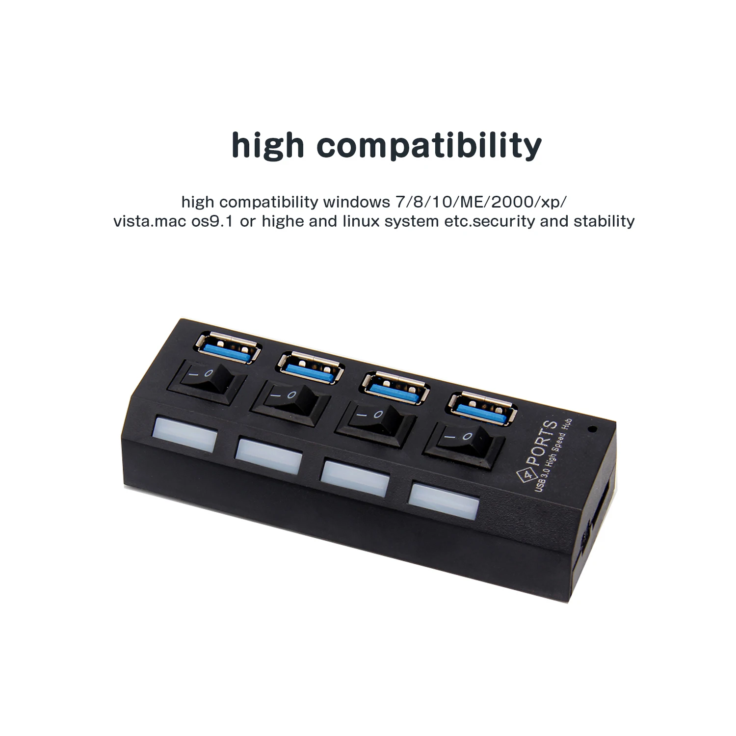 USB 3 0 концентратор 4 порта разветвитель несколько мульти порт хаб ПК Аксессуары с
