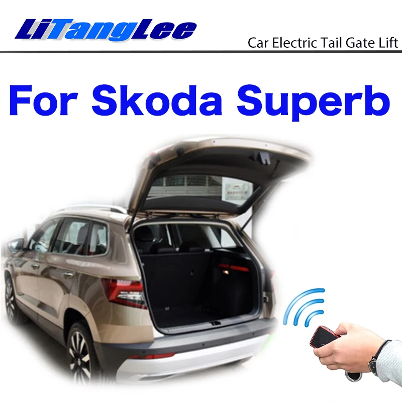 

LiTangLee Car Electric Tail Gate Lift Trunk Rear Door Assist System For Skoda Superb B8 3V Sedan 2015~2021 Remote Control