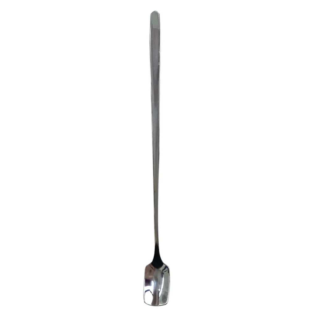 Stainless Steel Long Handle Stirring Mixing Spoon Coffee Spoon Square Spoons