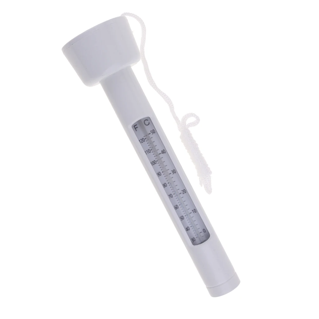 Swimming Pool Thermometer Floating Swimming Water Temperature with Rope for Water Sports Swimming Diving
