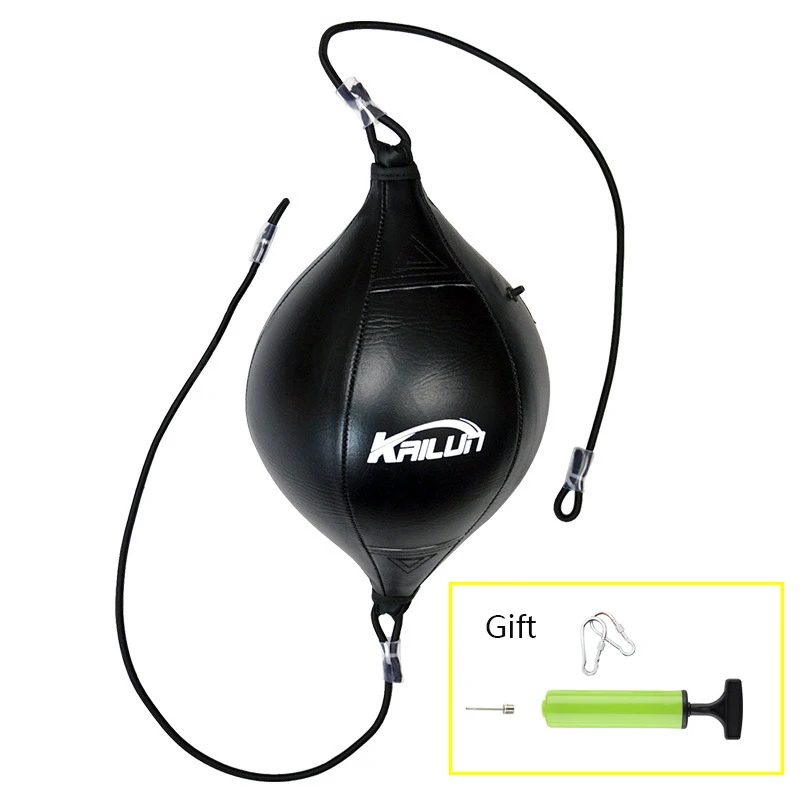 

Boxing Speed Bag Double End PU Punching Ball MMA Muay Thai Fitness Training With Inflator Pump Hook Home GYM Equipment