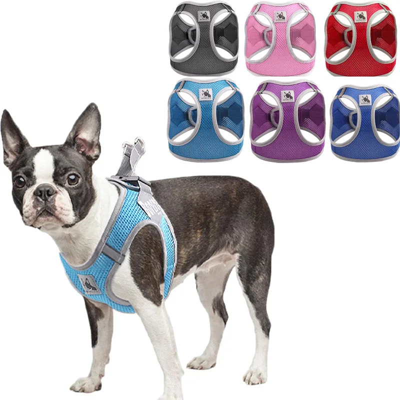 Mesh Dog Harness Reflective Chest Strap For Small Medium Dogs Chihuahua