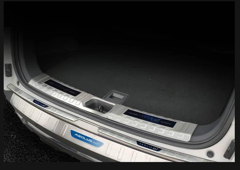 Для Nissan Sylphy 14го поколения нержавеющая сталь автомобиля Накладка/порога заднего бампера протектор порога автомобиля Стайлинг