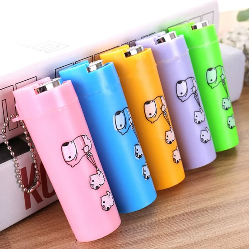 Tube Saving box Change Organizer Money Box Piggy Bank for kids Portable Purse 8x3x3cm Round 1Pcs Cartoon Plastic Coin Holder | Дом и сад