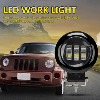 

LED Work Light Wrangler Spotlight Big Truck Warning Light Tail Light 4 Inch LED Fog Light Daytime Running Light Dropshipping