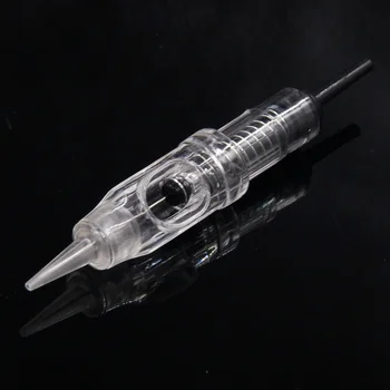 

High Quality Permanent Microblading Clear Easy Click Tattoo Microblading Cartridge Needle with Black End Tip