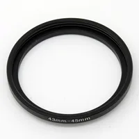 43-45 Step Up Filter Ring 43mm x0.75 Male to 45mm x0.75 Female Lens adapter 1