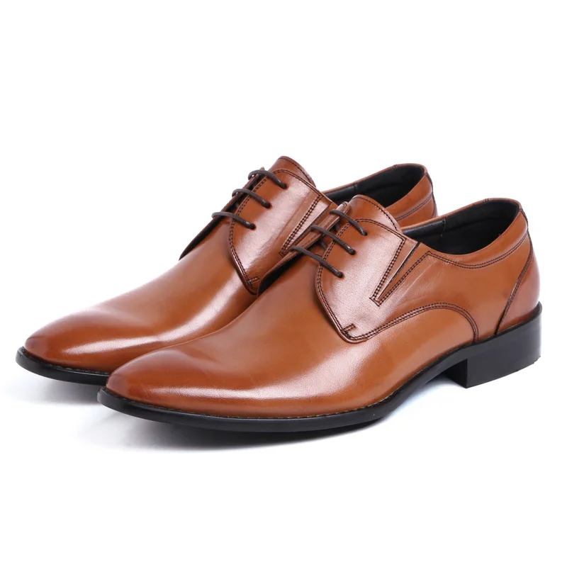 

Men's Leather Shoes Large Size Cowhide Business Formal Wear Leather Shoes Shoes Wedding Shoes Oxfords Chaussure Homme