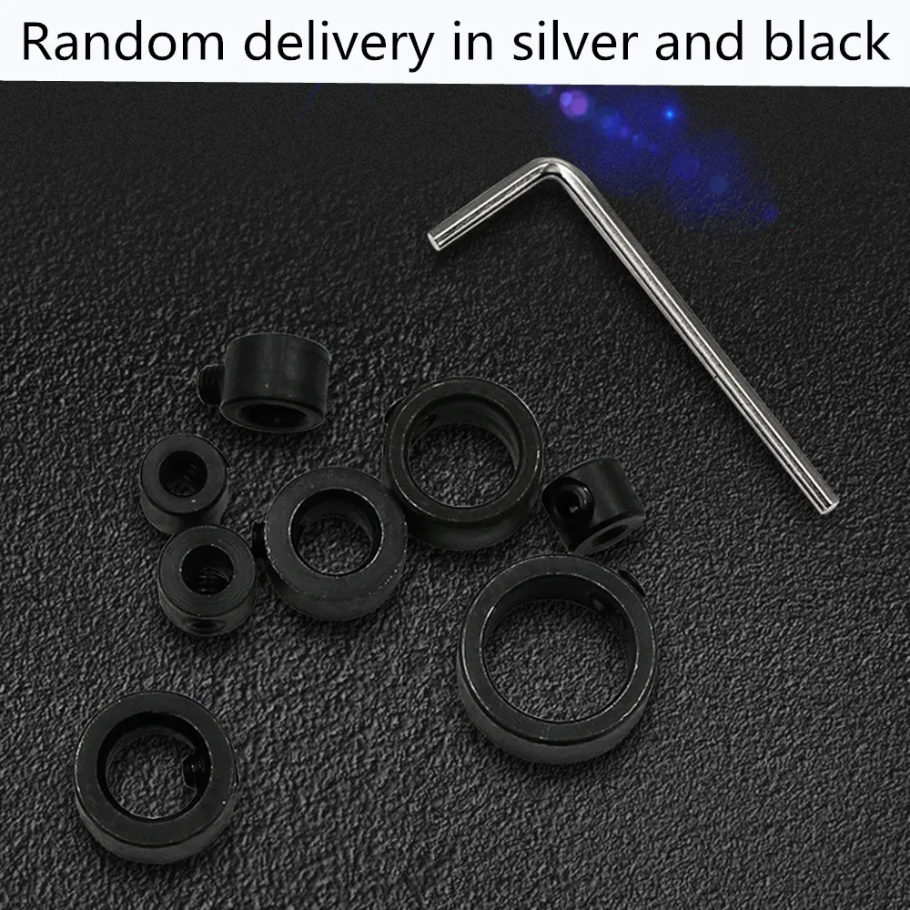 3/4/5/6/8/10/12/16mm 9pcs Drill Bits Woodworking Depth Stop Collars Ring Dowel Shaft Chuck Wrench For Tools | Инструменты