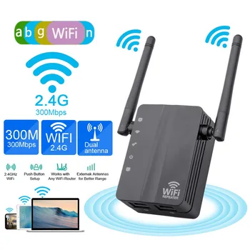 

Wireless WiFi Repeater Wi-Fi Range Extender 300Mbps Signal Amplifier Booster Repeater Wi-Fi Receiver