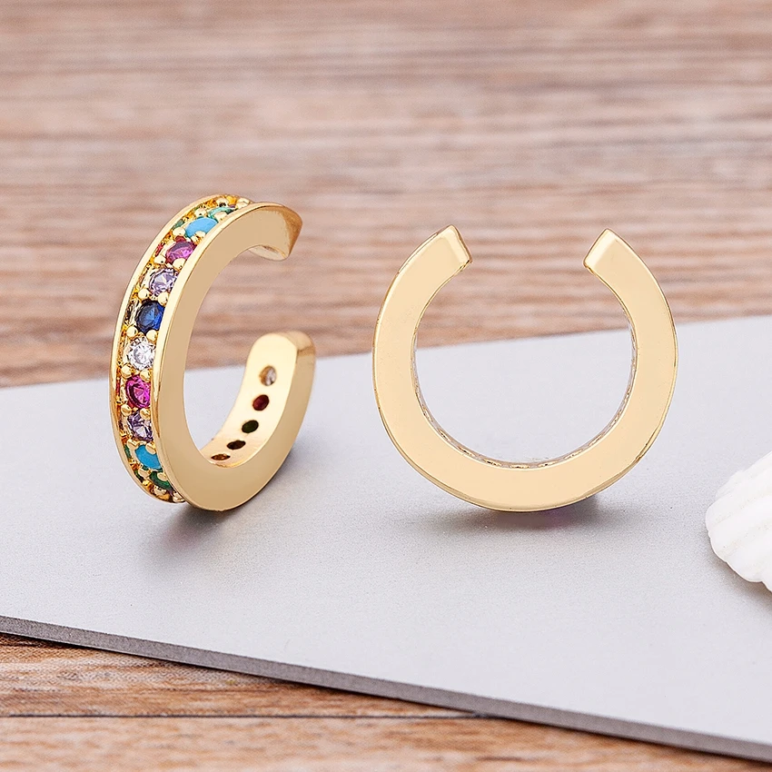 New Design 13 Styles Ear Cuff Gold Color Non Piercing Clips Earrings Fake Cartilage Jewelry For Women Girls Birthday Party Gift Clip Earrings Aliexpress