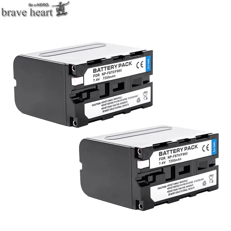 4x bateria NP-F970 NP F970 NP-F960 NP F960 F970 батарея+ ЖК-дисплей быстрее двойной USB зарядное устройство для SONY F960 F550 F970 F570 CCD-RV100 - Color: 2battery