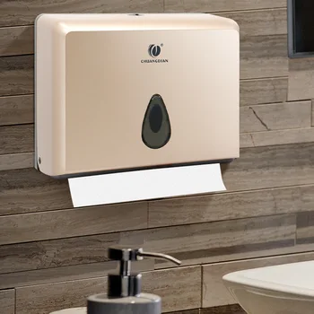 

Fashionable Wall Mounted Tissue Dispenser Hand Towel Dispenser No Drilling Hanging Toilet Paper Holder Hotel Bathroom Organizer
