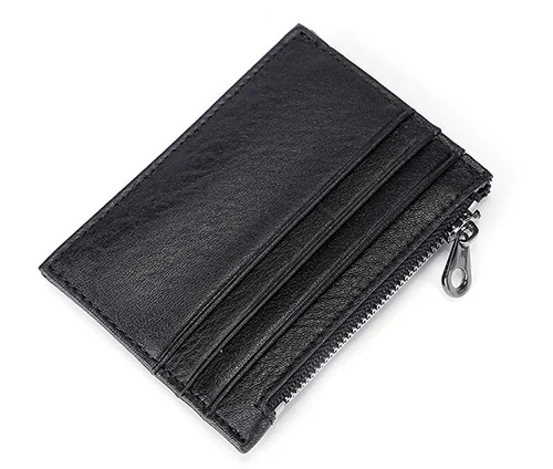 Black COMFORSKIN, Воловья кожа, ультра тонкий чехол для карт, мужской, тонкий, мягкий, бизнес, кредитный держатель для карт, Новое поступление, женский кожаный держатель для карт - Цвет: Black