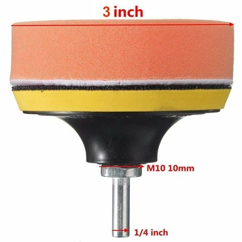 

6pcs Polishing Buffing Pads Car For Car Polisher Drill Adapter M10 Kit High Quality Replaces Durable