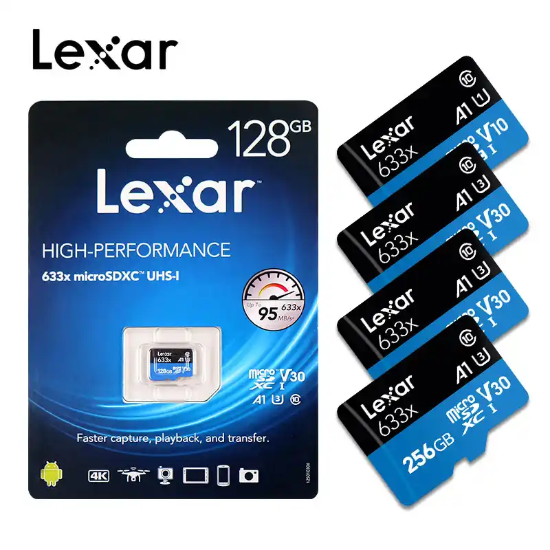 Lexar Micro Sd 512gb 633x Uhs I Flash Memory Card 1tb Microsd For Drone Gopro Dji Sport Camera Sdxc Store Card 32gb 64gb 128gb Memory Cards Aliexpress