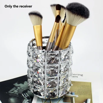 

Portable Salon Rhinestone Storage Cup Durable Home Space Saving Makeup Brush Desktop Organizer Free Stand Accessories Cosmetic