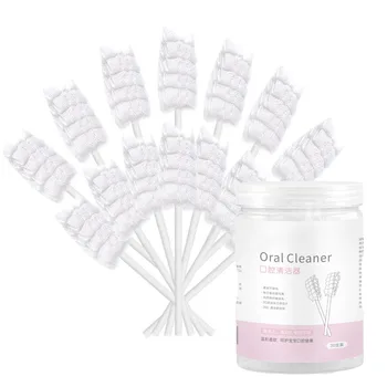 

30Pcs/Set Infant Oral Cleaning Stick Dental Care Toothbrush Paper Rod Cleaner Gauze for Baby 3D Brush Head Skim Gauze/Paper