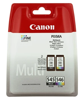 

Canon PG-545/CL-546 Multipack Original black, cyan, Magenta, yellow 2 part (s) 8287B005