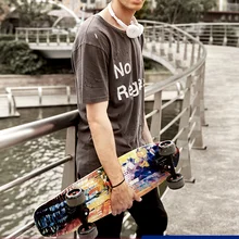 High Quality Skateboard Luxury 4 Wheel Double Rocker Professional Skateboard Deck Old School Tabla Skate Sports Equipment