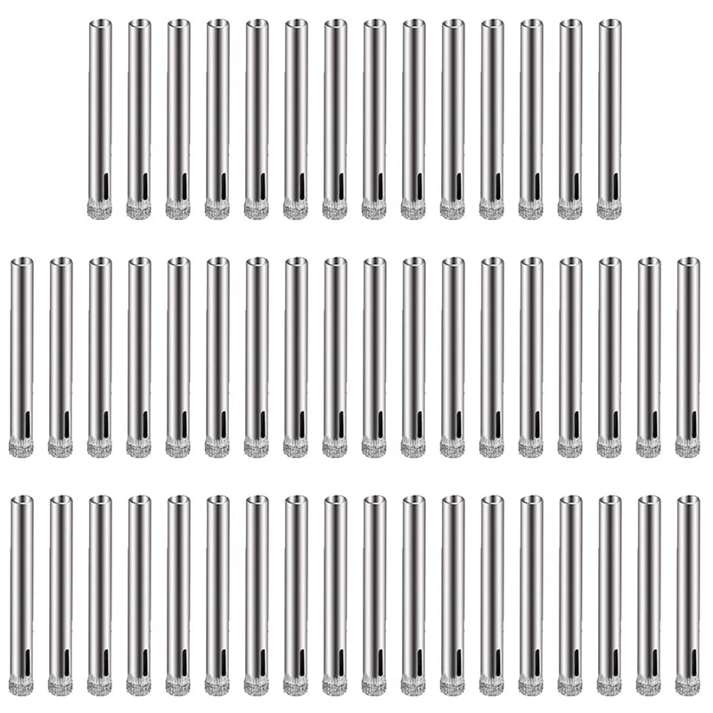 Promotion! 50Pcs Diamond Coated Drill Bit Set 6mm Tipped Hole Saw for Tile Glass Ceramics Porcelain Marble | Инструменты