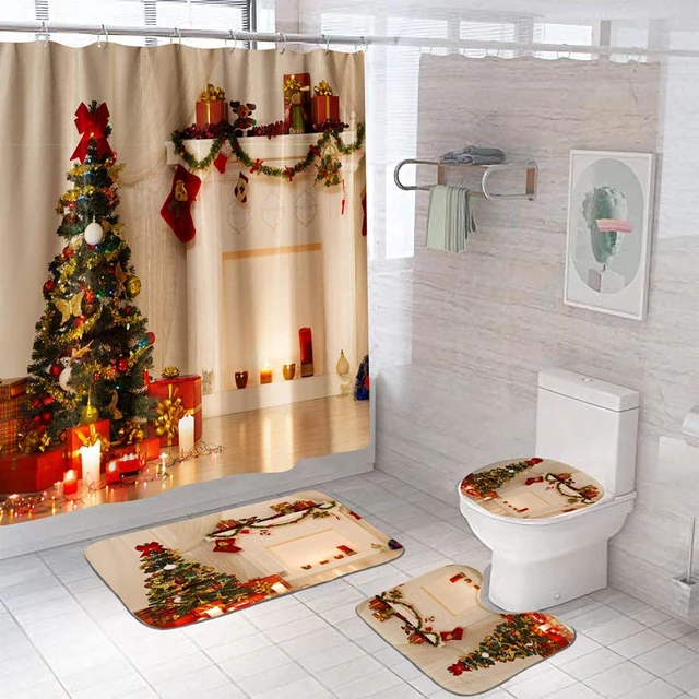 Christmas Bathroom Set For Cheap